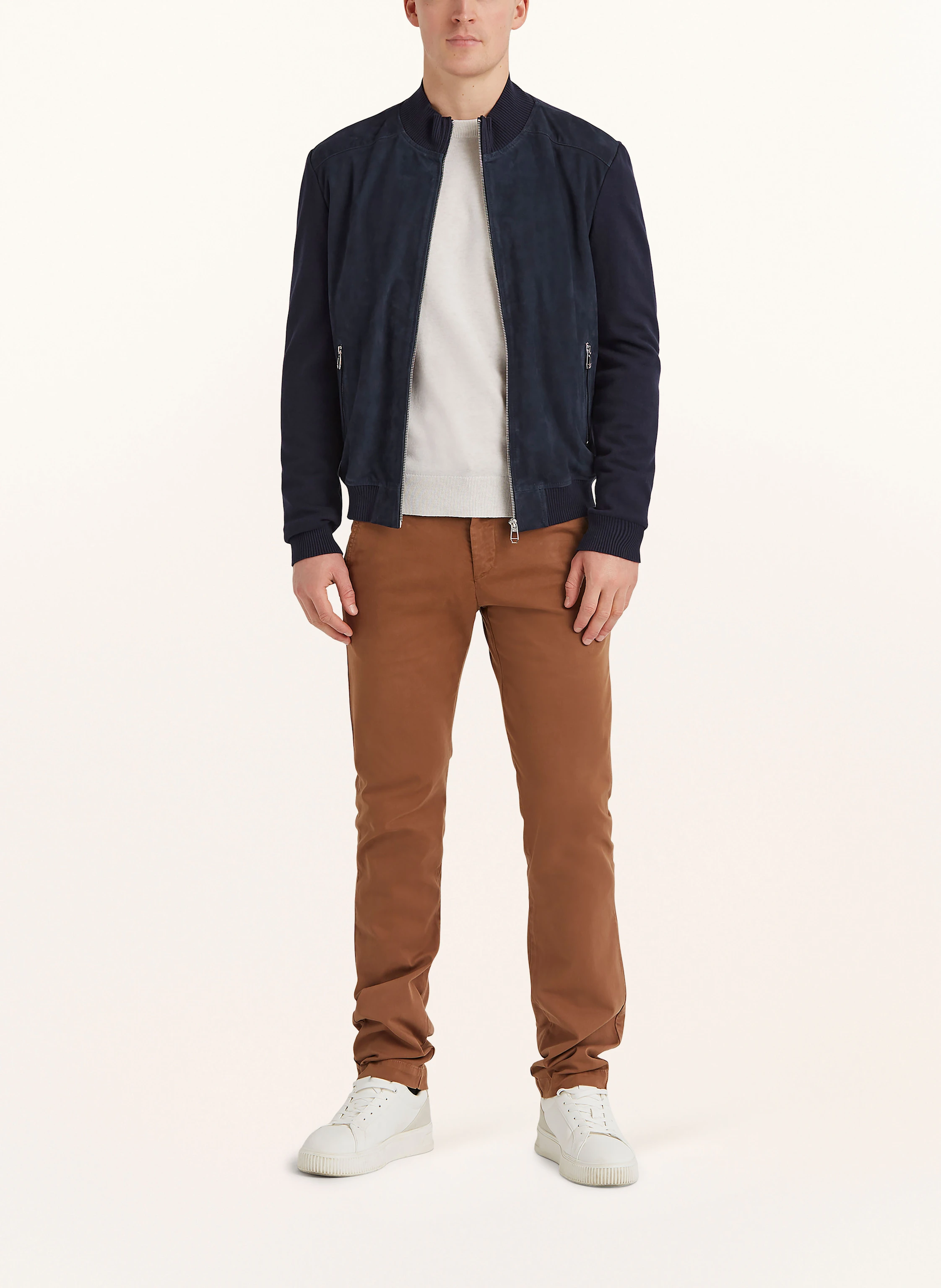 MILESTONE Lederjacke MSTRISTAN im Materialmix