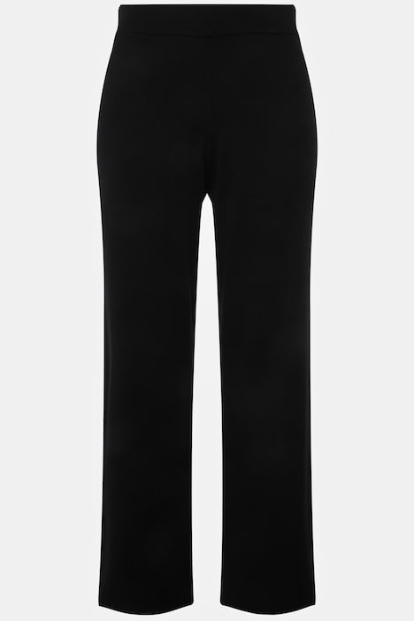 Strickhose, weites Bein, Elastikbund