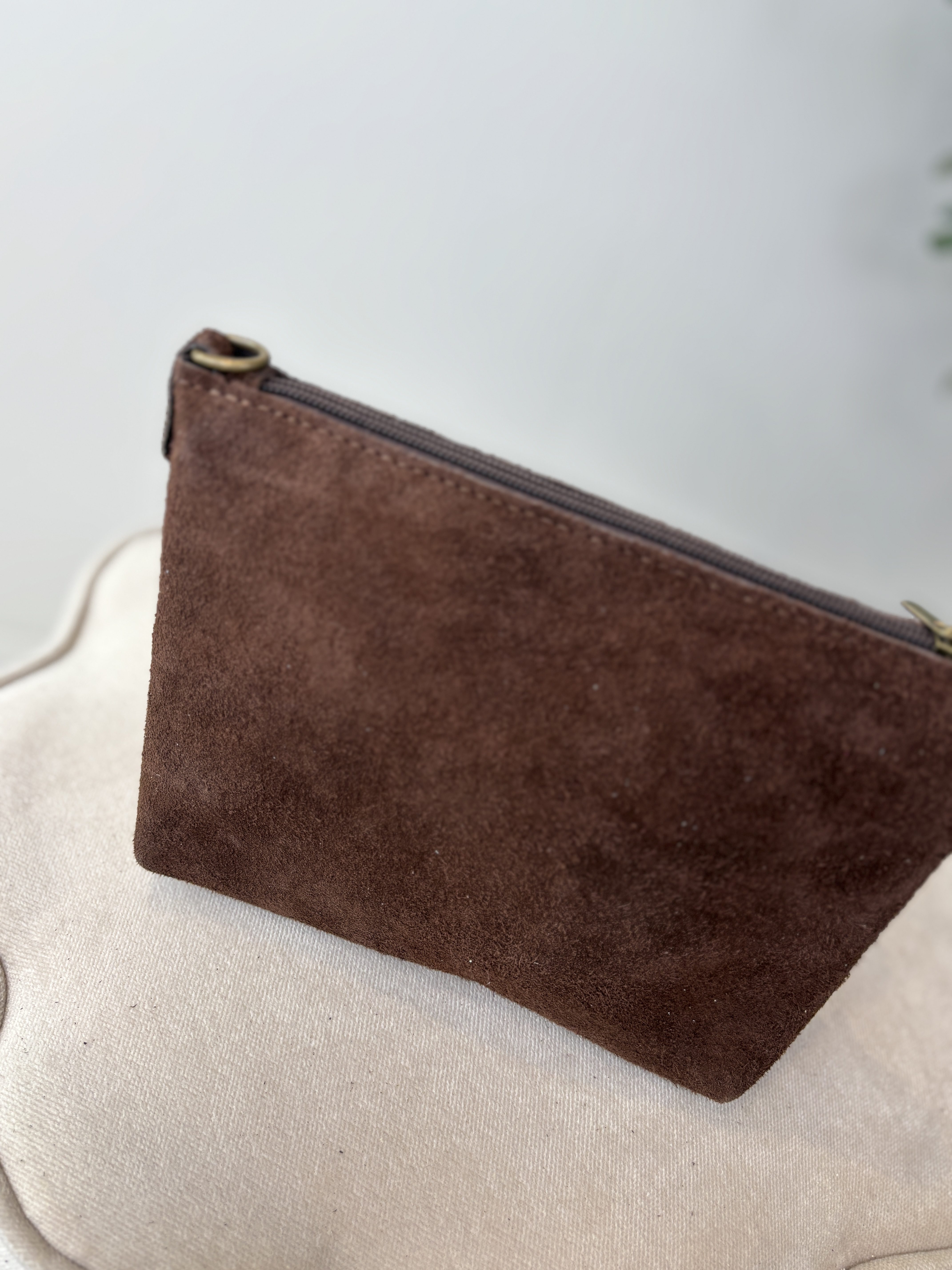 Ariel Bag - Suede Donker Bruin