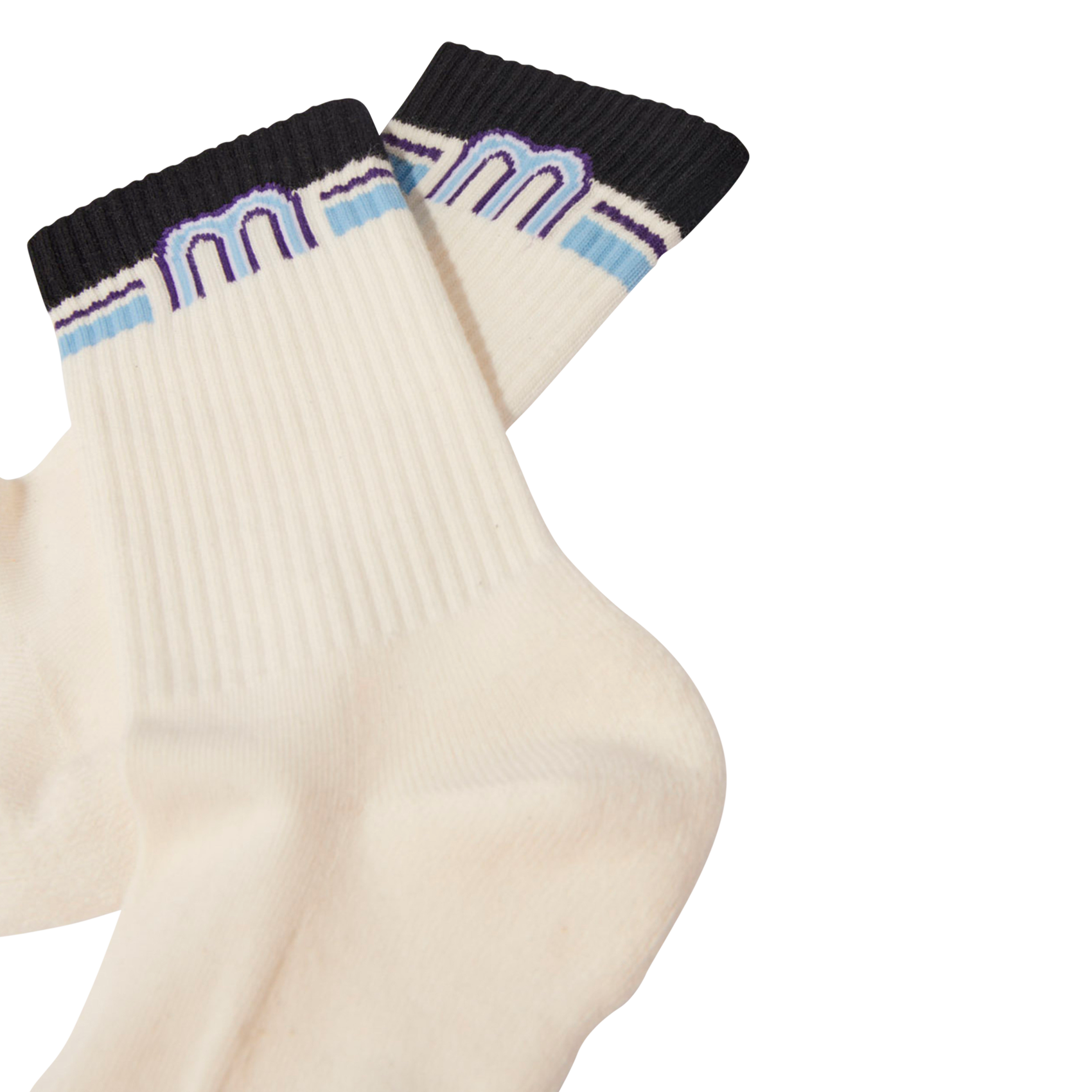 Chaussettes hautes en coton mélangé | Multicolore