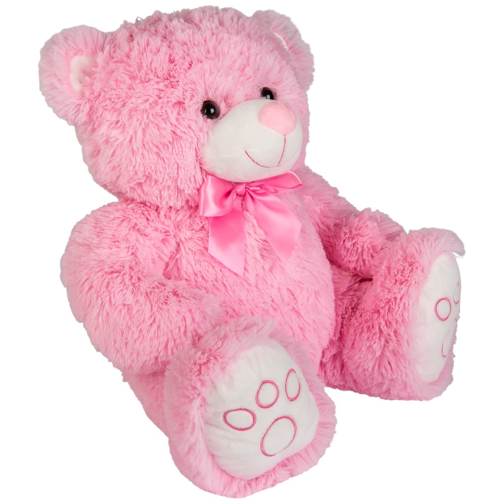 43 cm großer sitzender Teddybär – Rosa