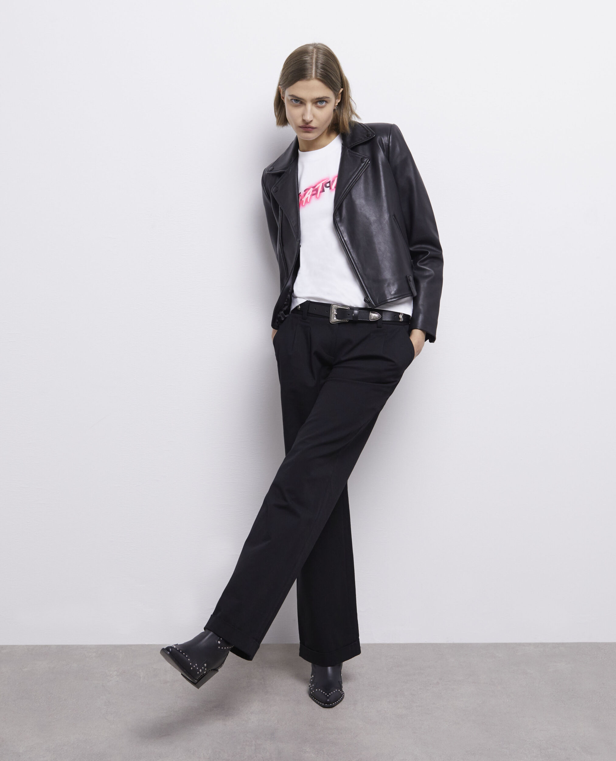 Pantalon large noir