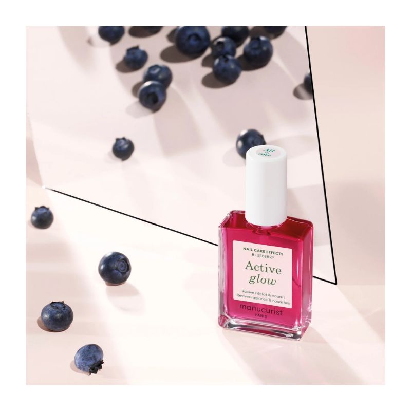 Vernis soin hydratant Active Glow Blueberry Manucurist 15ml