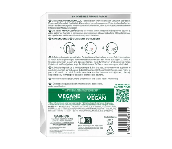 Garnier Hautklar 8H Pimple Patch