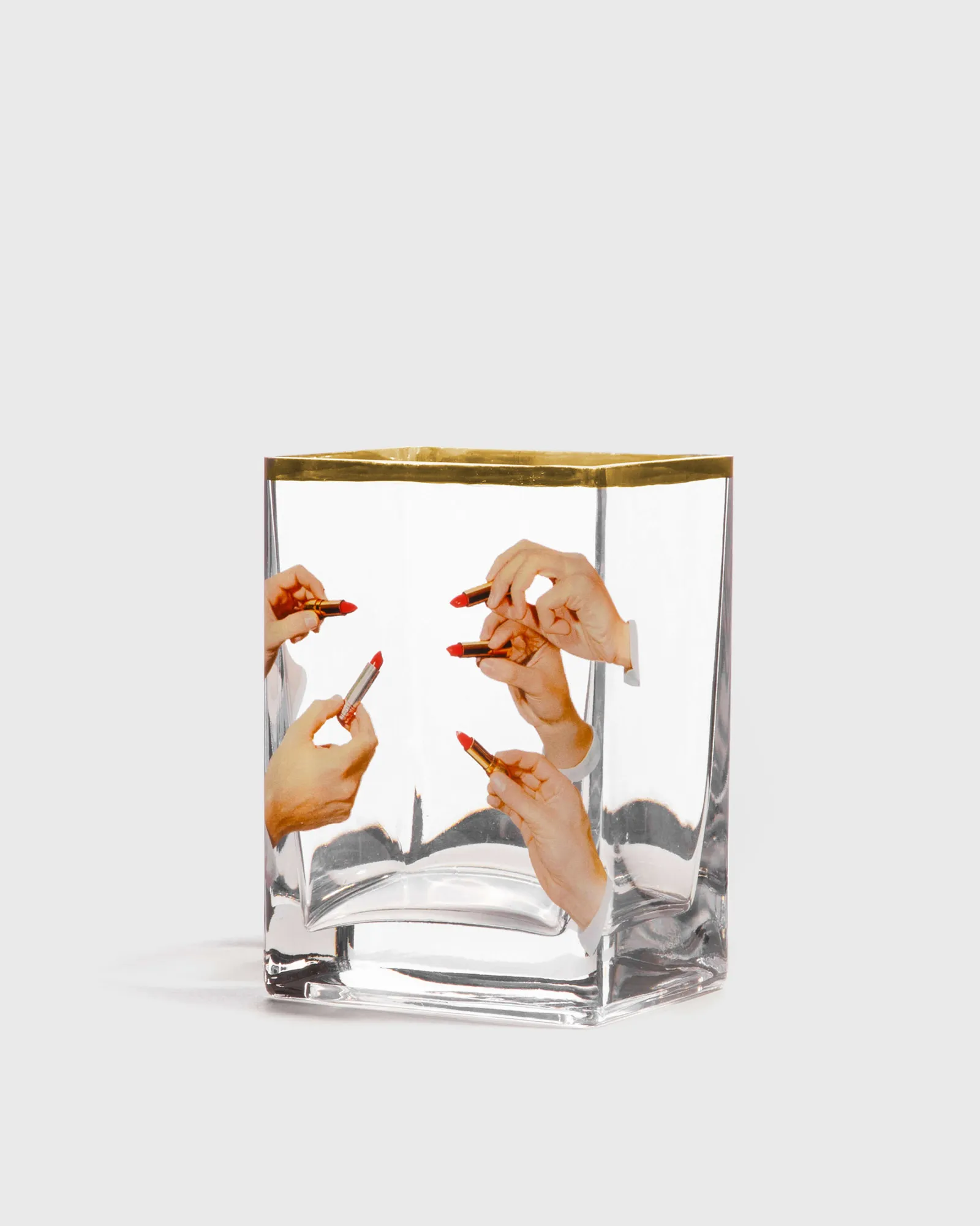 Seletti GLASS VASE TOILETPAPER - LIPSTICKS