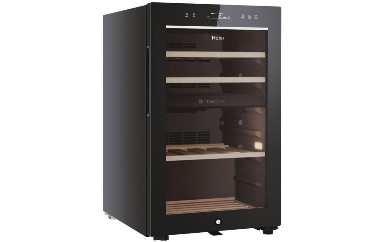 Weinklimaschrank HWS42GDAU1 Schwarz, Rechts, Wechselbar<br>Freistehender Weinkühler