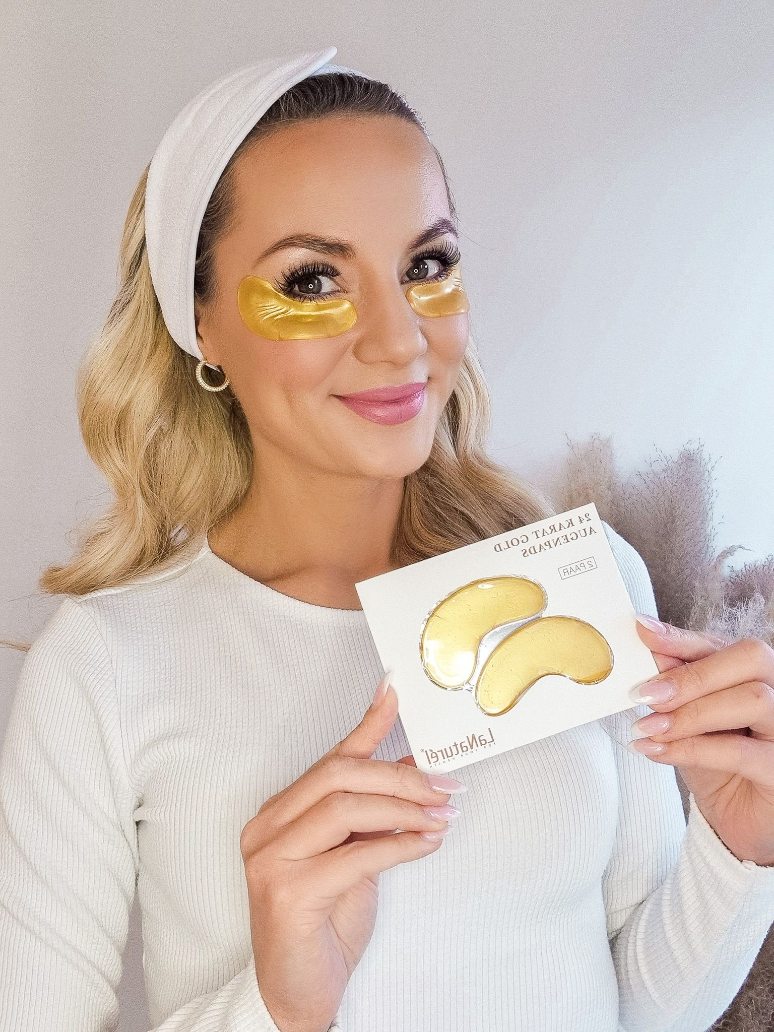 LANATURÉL 24K GOLD AUGENPADS (2 PAAR)