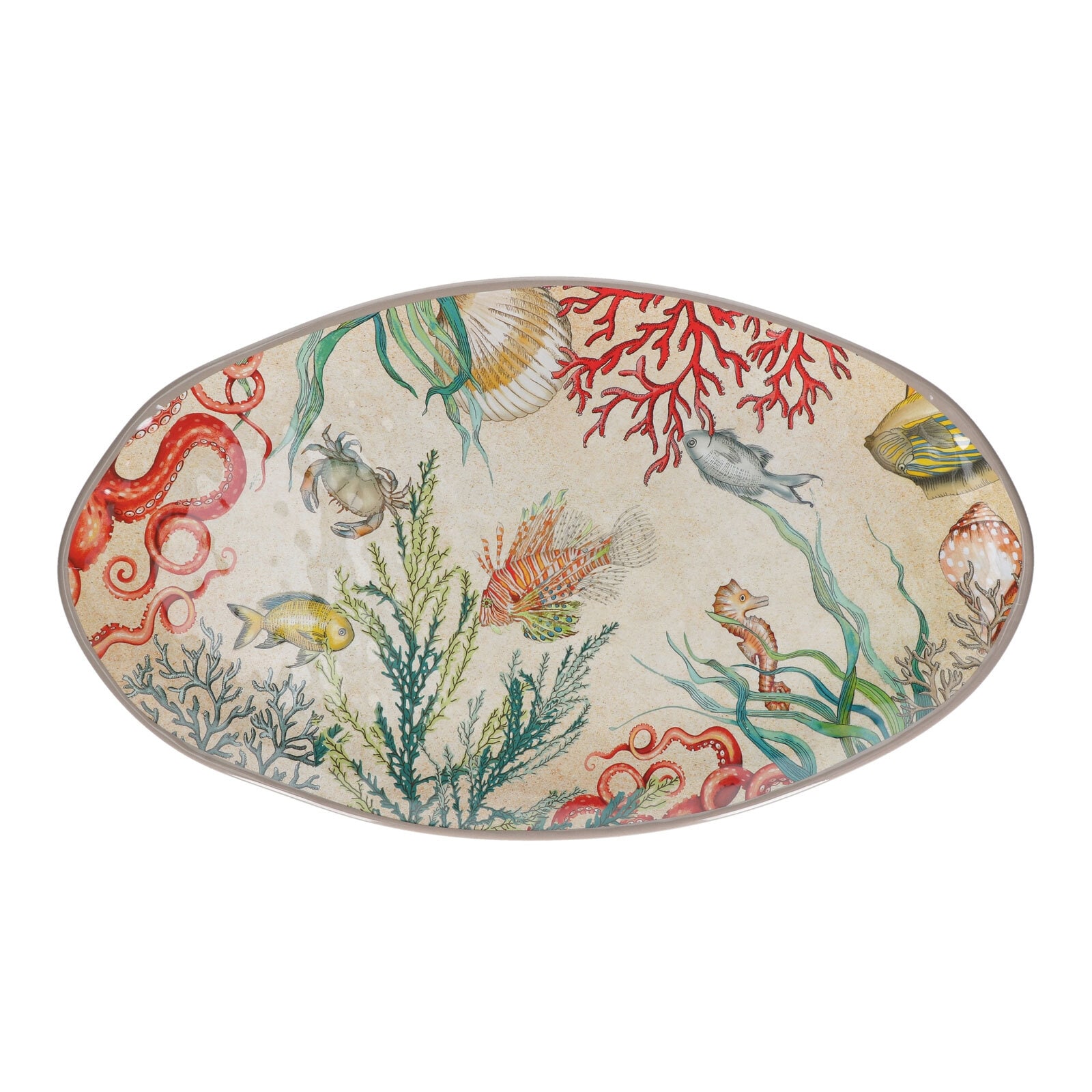 ROSE & TULIPANI Servierplatte oval SEA LIFE