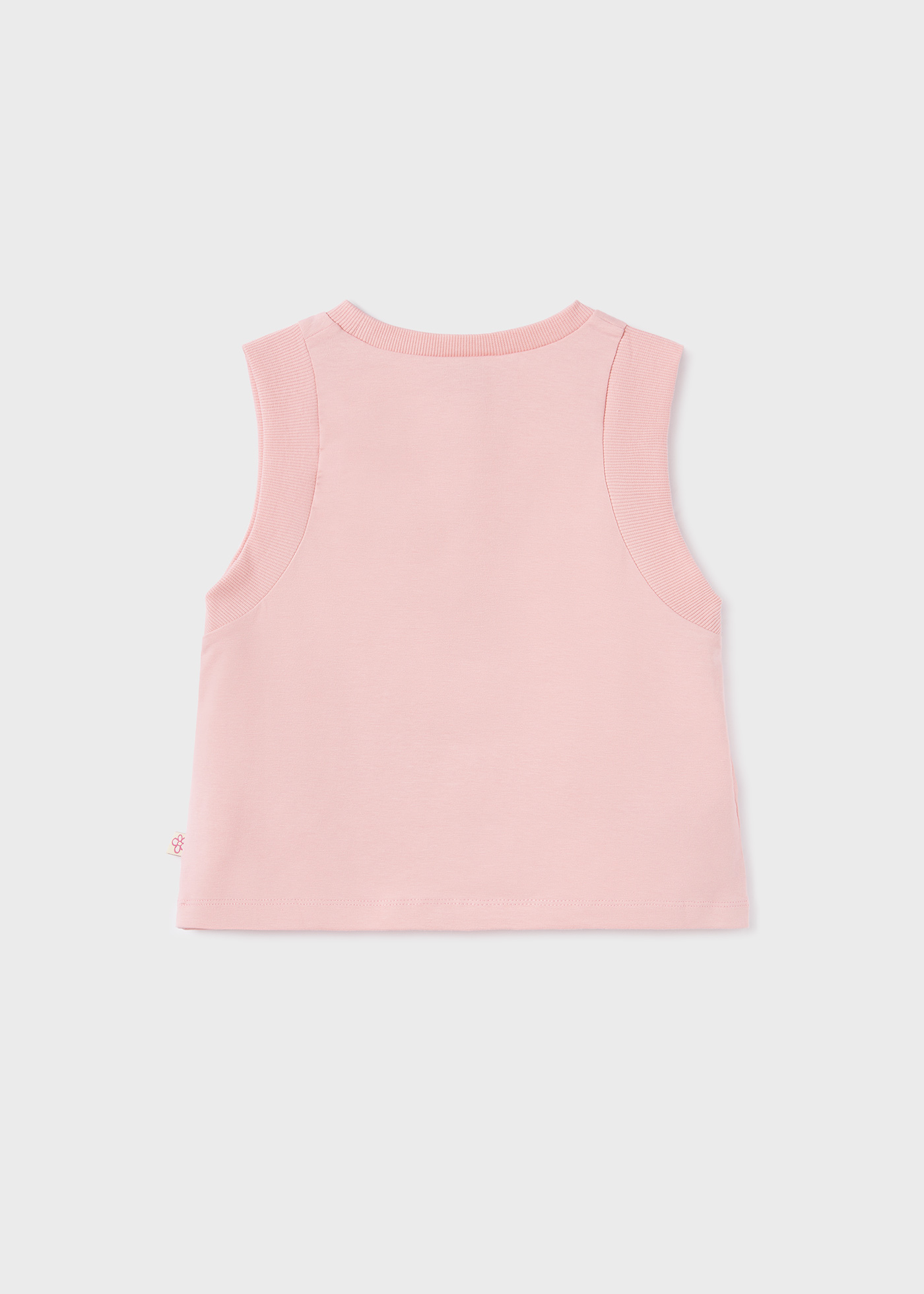 Camiseta regata de algodão sustentável para meninas