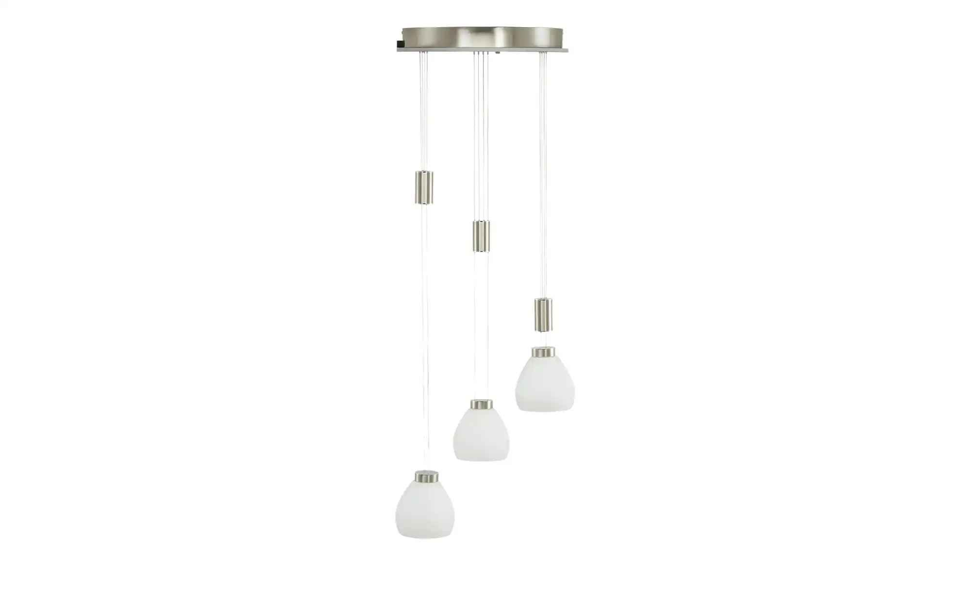 HELL-höllisch gutes Licht LED-Pendelleuchte, 3-flammig, Rondell, Nickel-matt