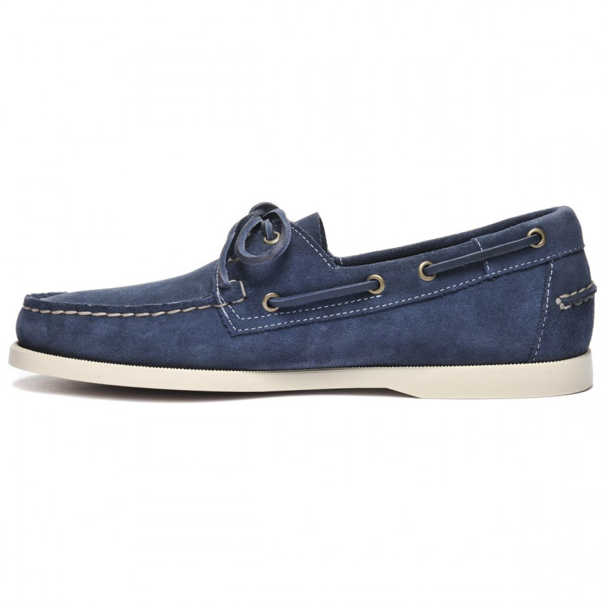 DOCKSIDES PORTLAND FLESH OUT Blue Navy-Chaussures bateau pour homme en suede Portland