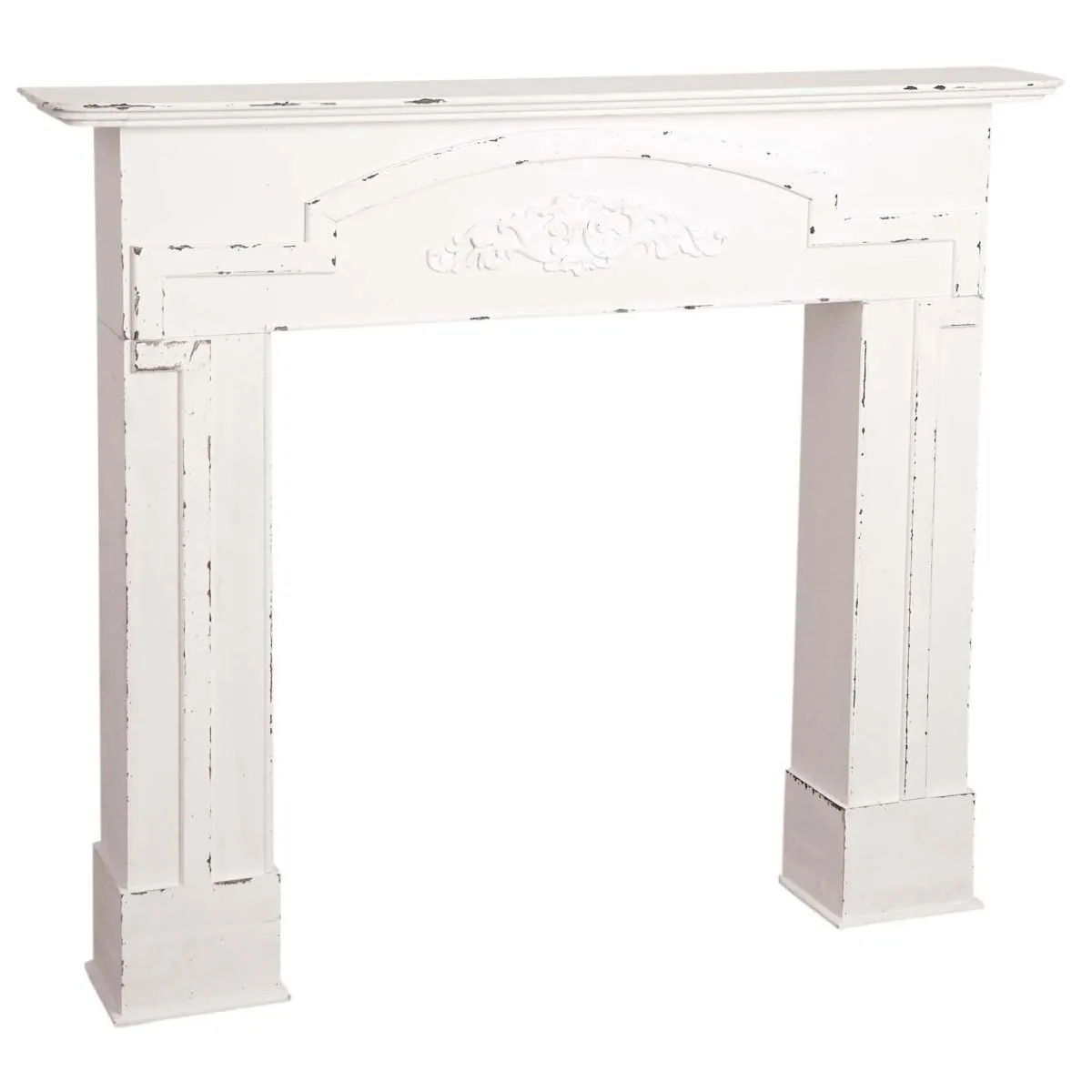 AUBRY GASPARD Manteau de cheminée - Patiné blanc