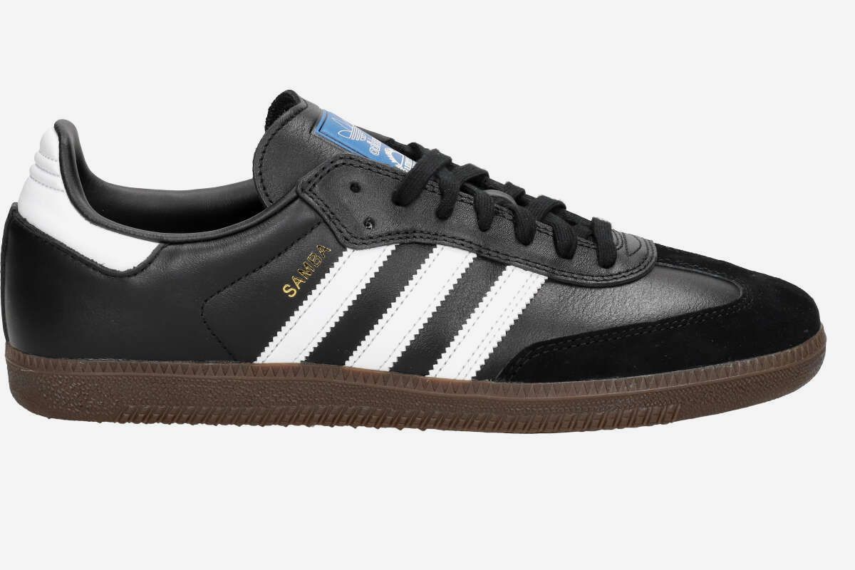 adidas Skateboarding Samba ADV Schuh (core black white gum gold)