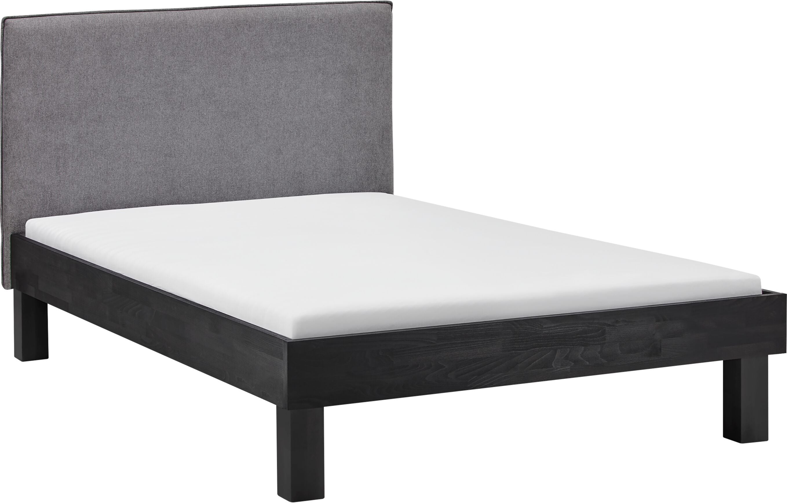 CARA Bett - Buche schwarz / B: 120.0 cm x T: 200.0 cm