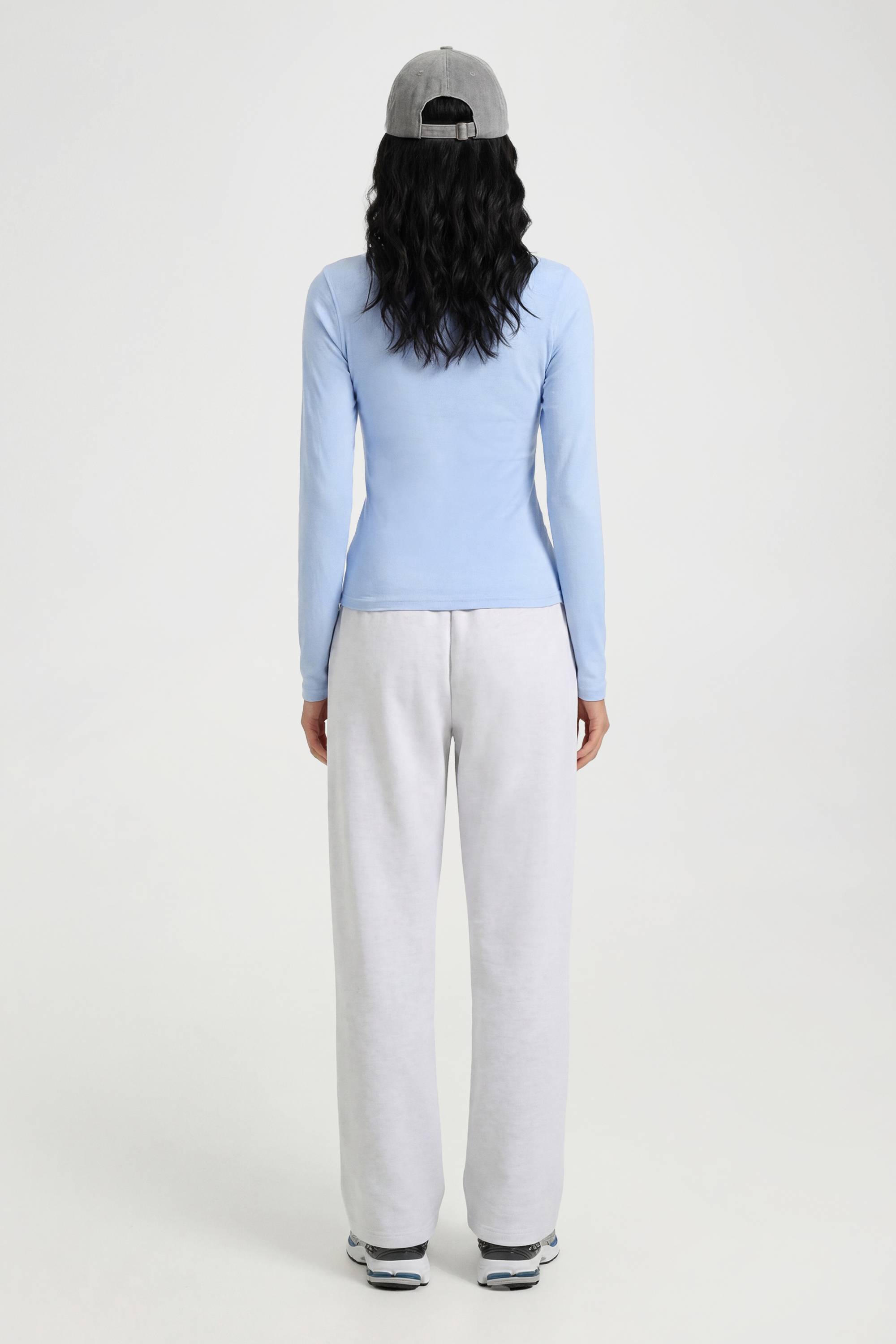 boohoo Haut Henley Transparent En Jersey Flammé