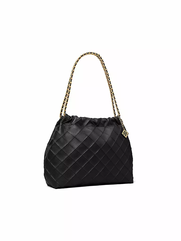 TORY BURCH Ledertasche - Hobo FLEMING schwarz