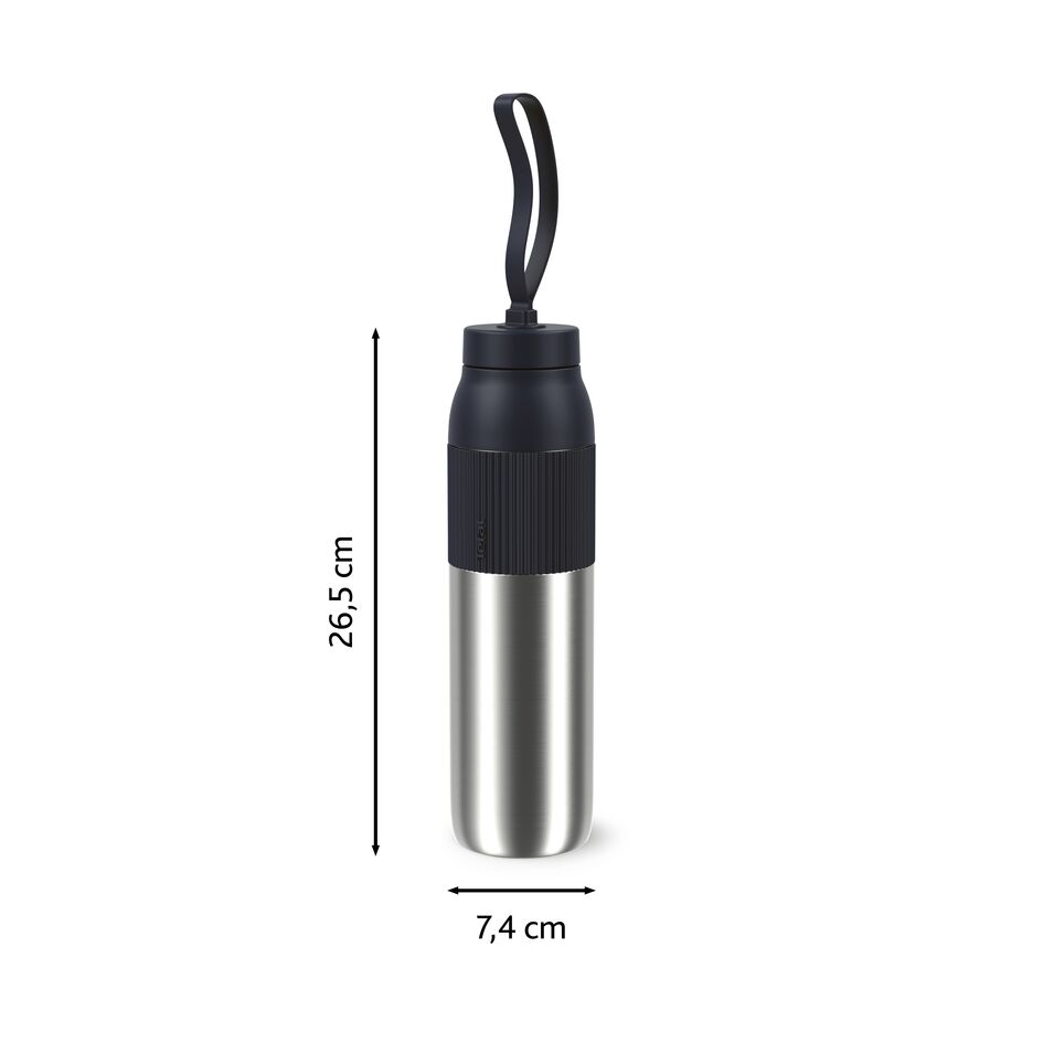 beYou N2193110 drinkfles met draaidop zwart (0,7L)