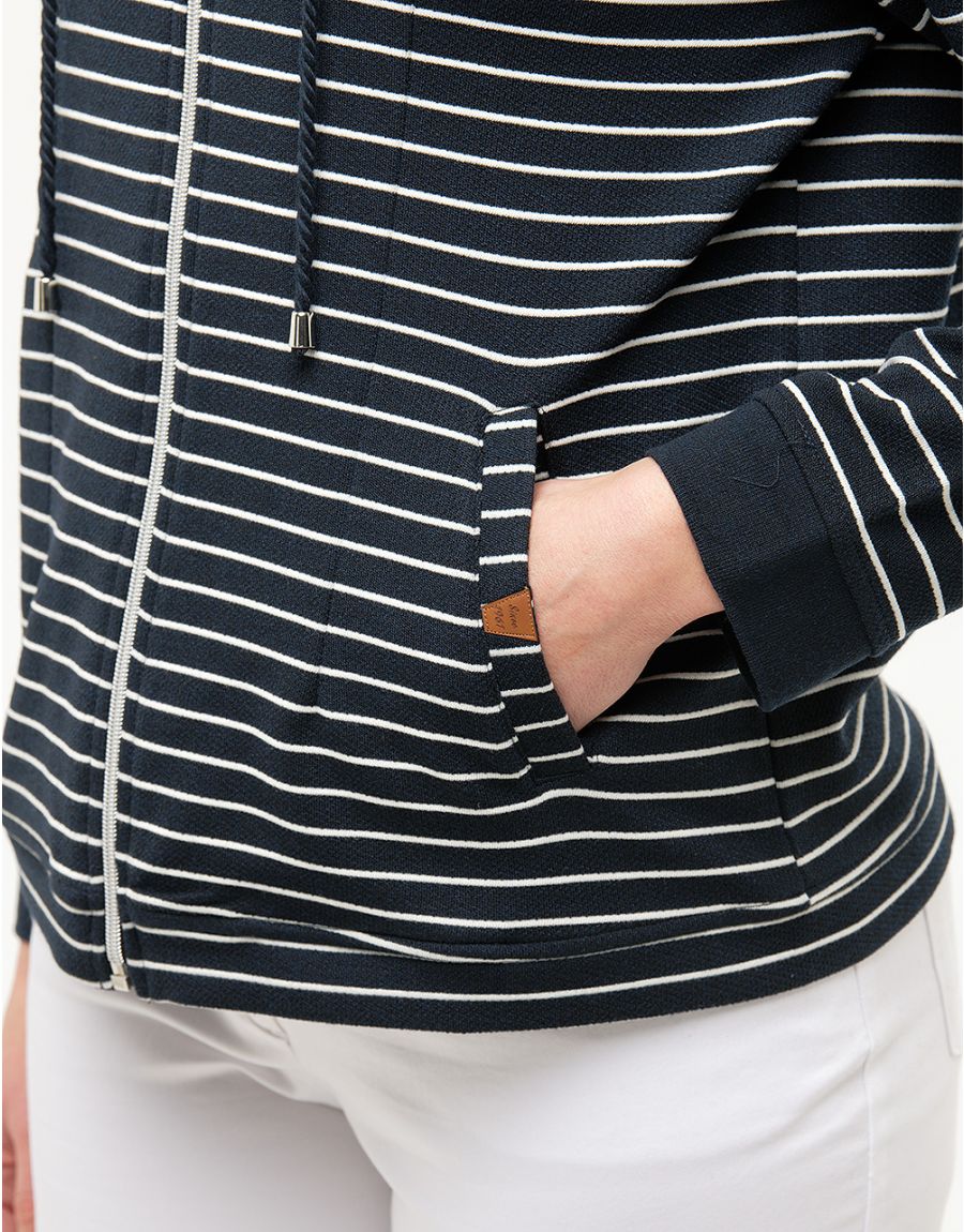 Gilet zippé marine