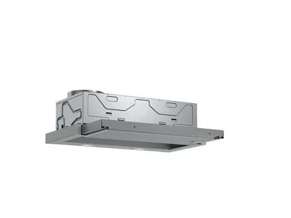 Bosch Serie | 4 DFL064A52 - Hætte - teleskopisk - Niche - bredde: 52.6 cm - dybde: 29 cm - udtrækning og recirkulation (-) - med intern motor - metalsølv
