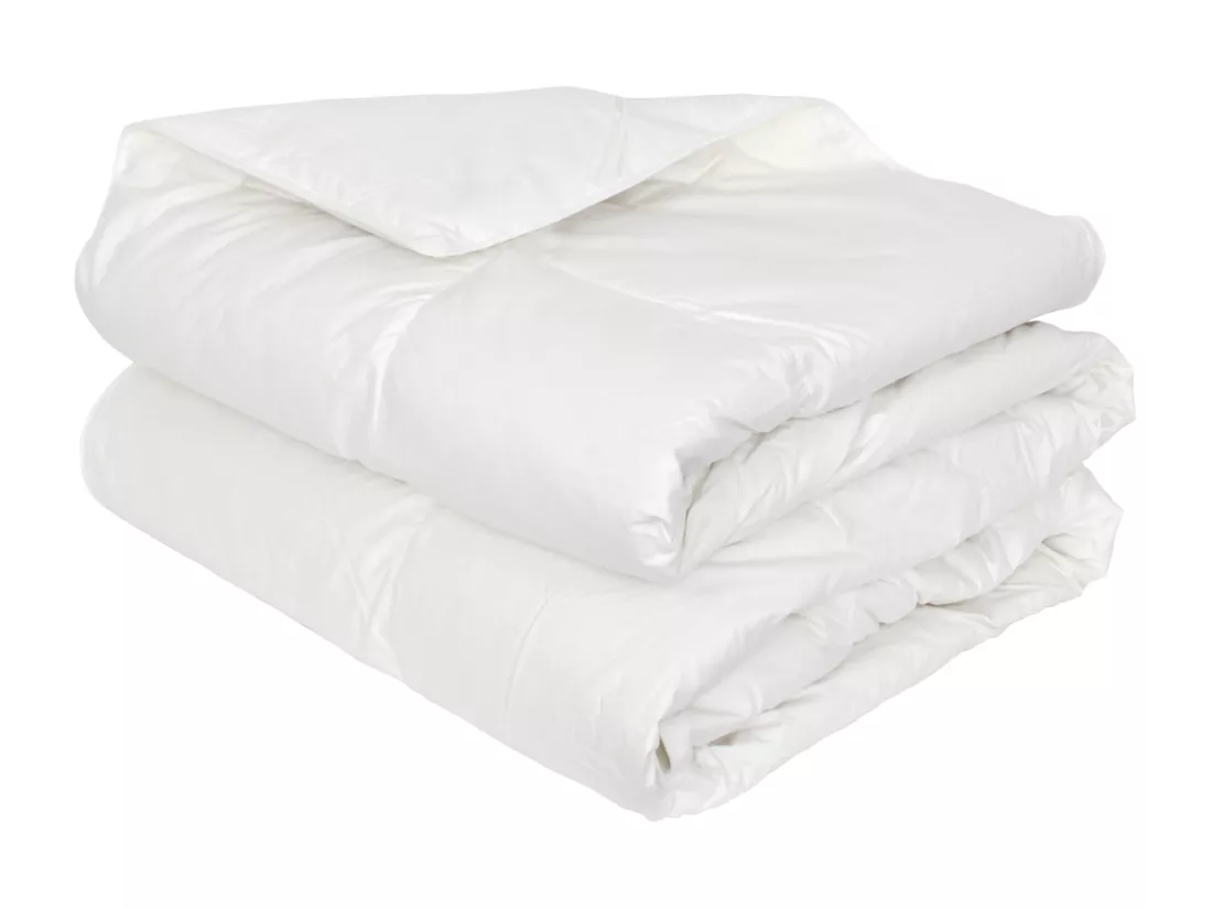 Couette tempérée 200x200 cm PLUMDOR garnissage naturel plumettes de canard 300 g/m2