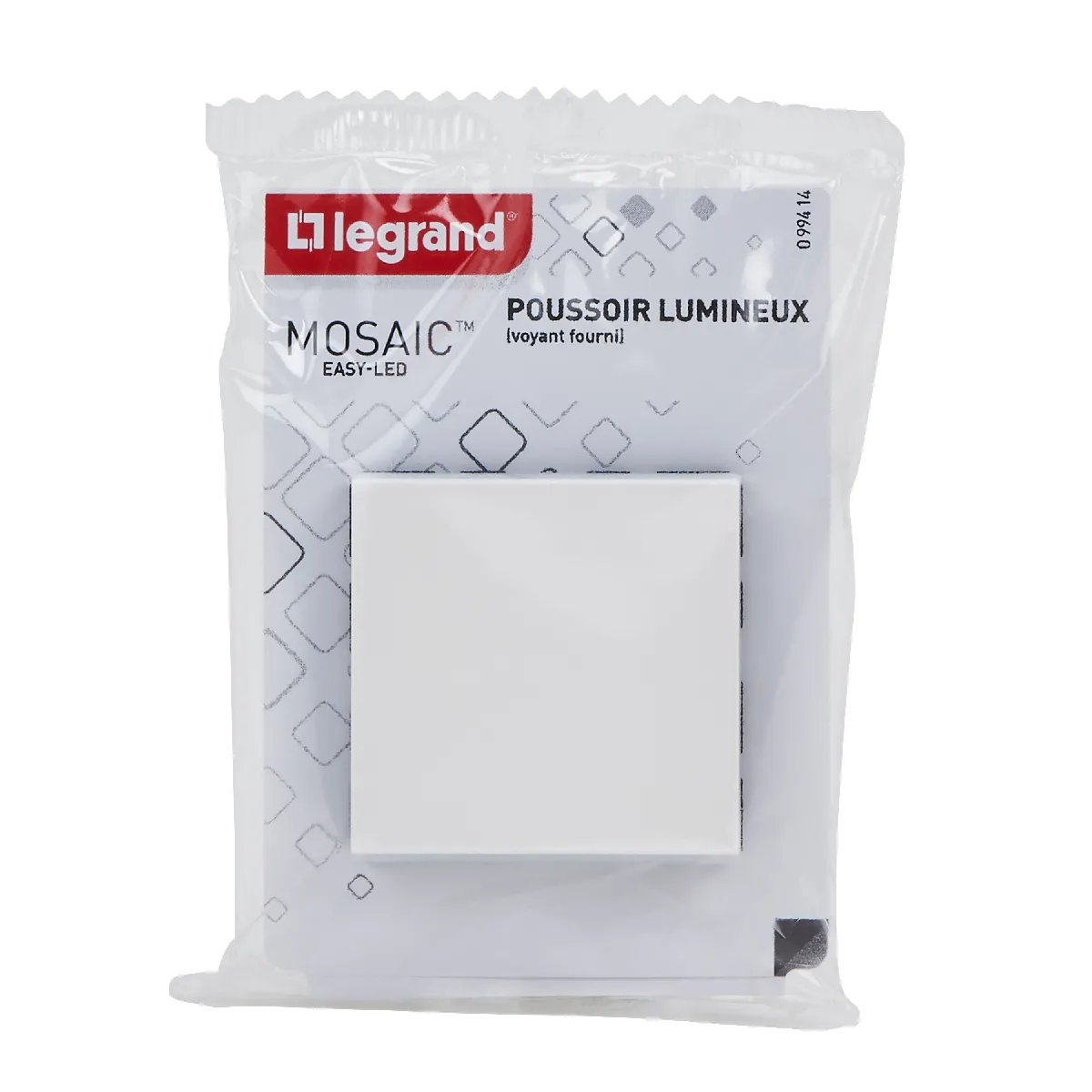 Legrand Bouton Poussoir Easy-Led Mosaic - Blanc