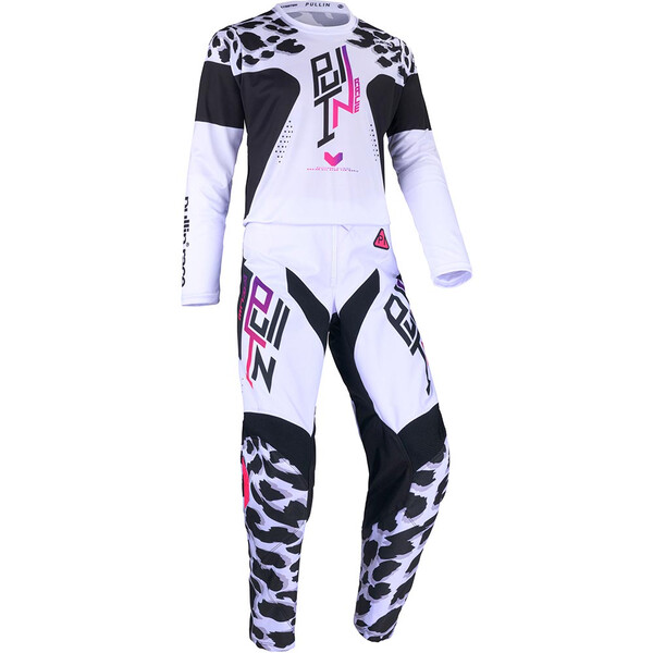 pull-in - Maillot enfant Race Kid Snow Blanc / Noir / Rose