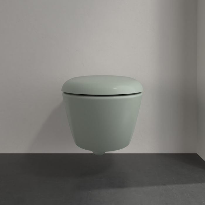 Villeroy & Boch Antao randloos toilet CeramicPlus met TwistFlush saliegroen