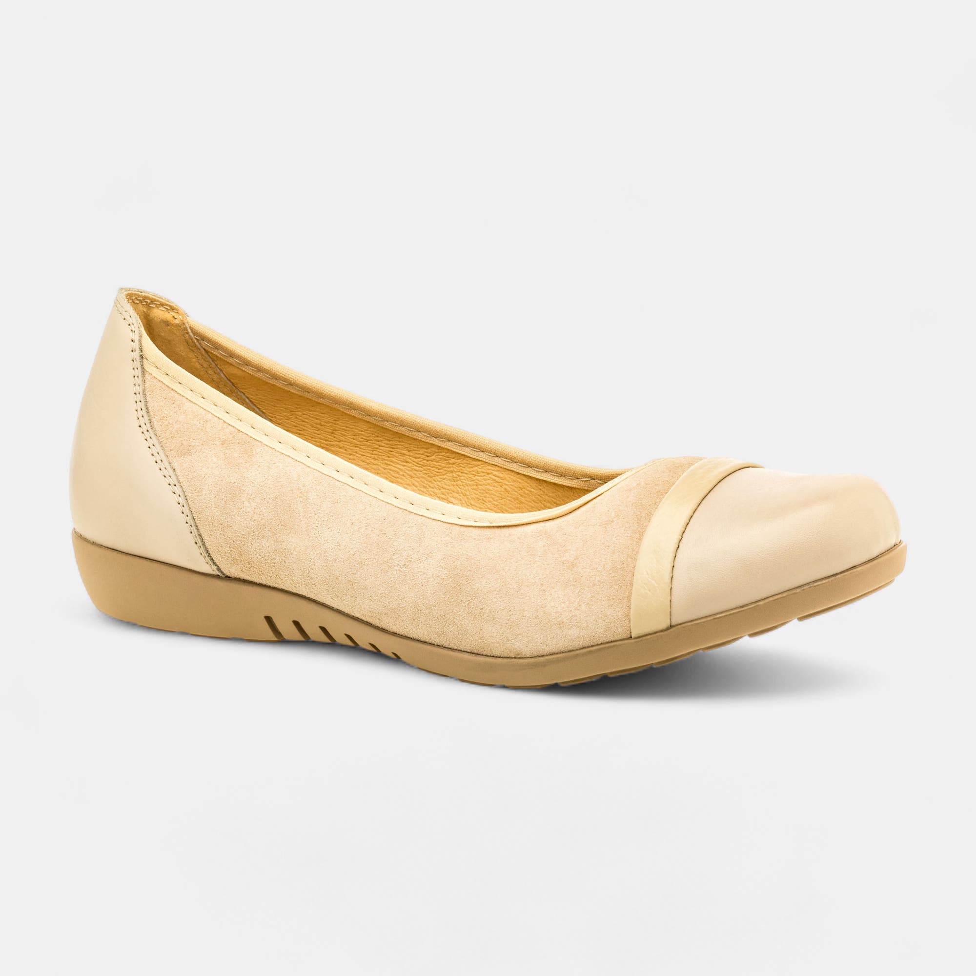 Escarpins pieds sensibles Femme en cuir beige
