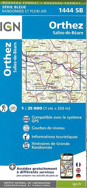 IGN - 1444 SB ORTHEZ 1 25 000