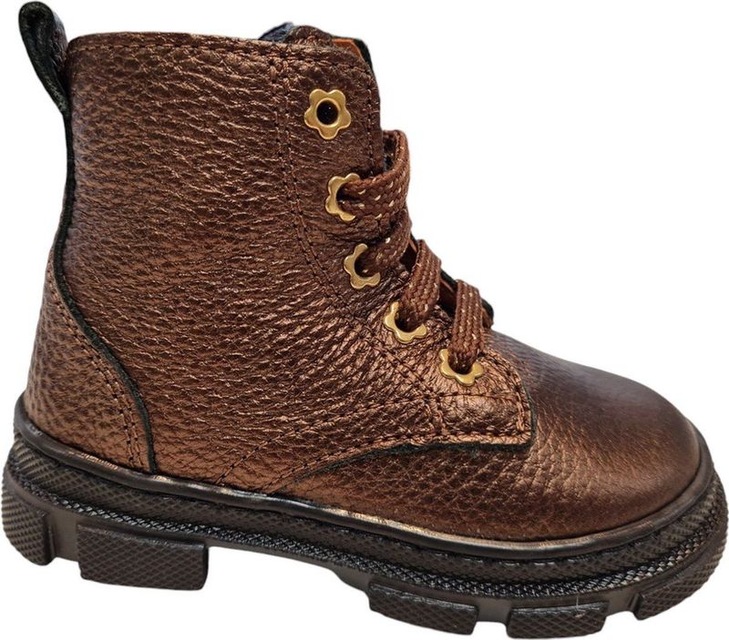 Develab 42934 371 Meisjes Veterboots - Brons Metallic