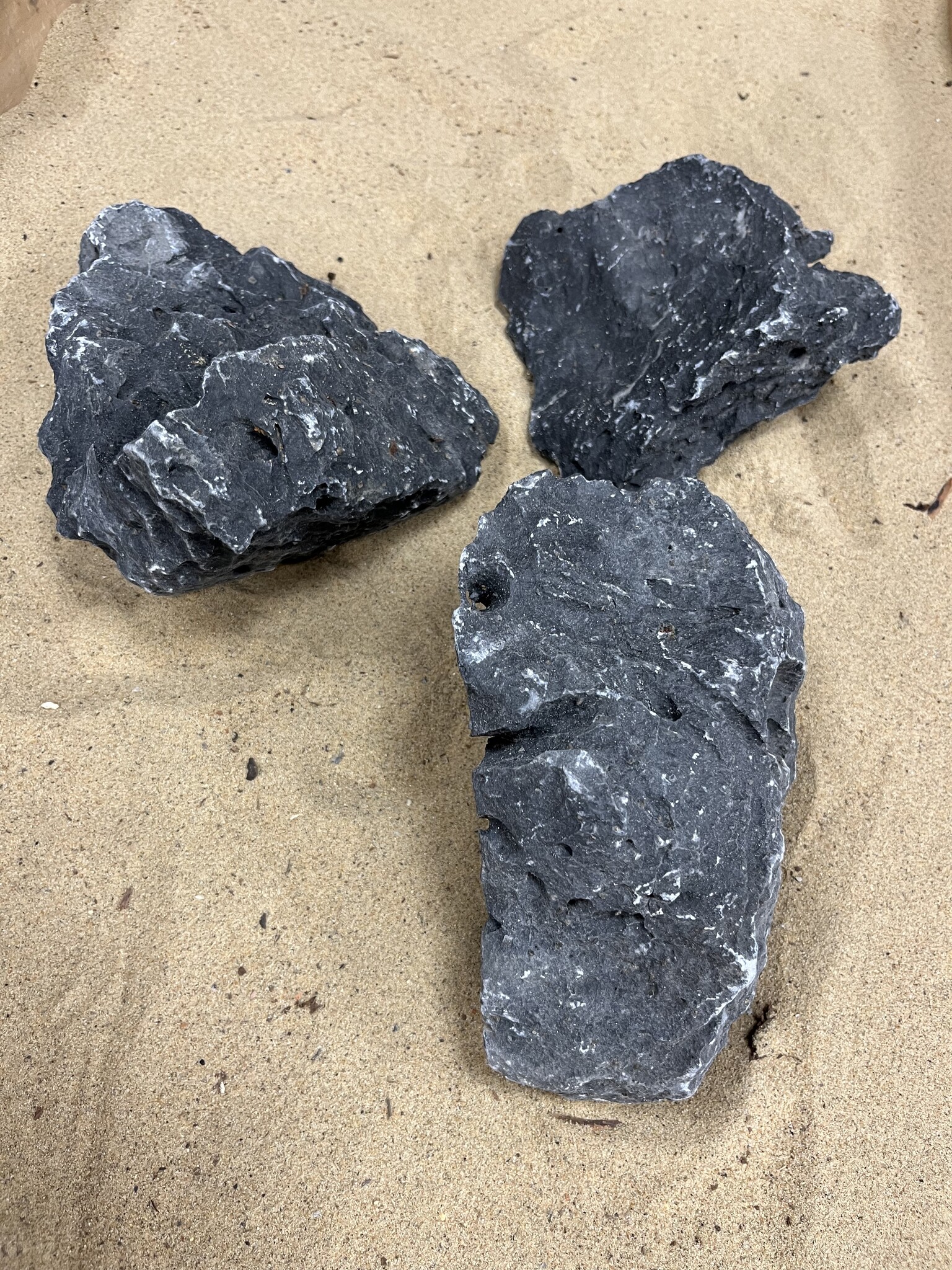 AQXL selected Steenbundel O Ryuoh stone zwart/grijs 3 stuks