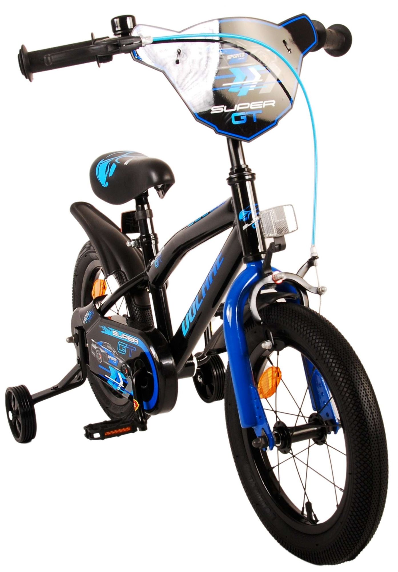 TPFSports Super GT Kinderfahrrad - Jungen - 14 Zoll - Rücktritt + Handbremse - Blau
