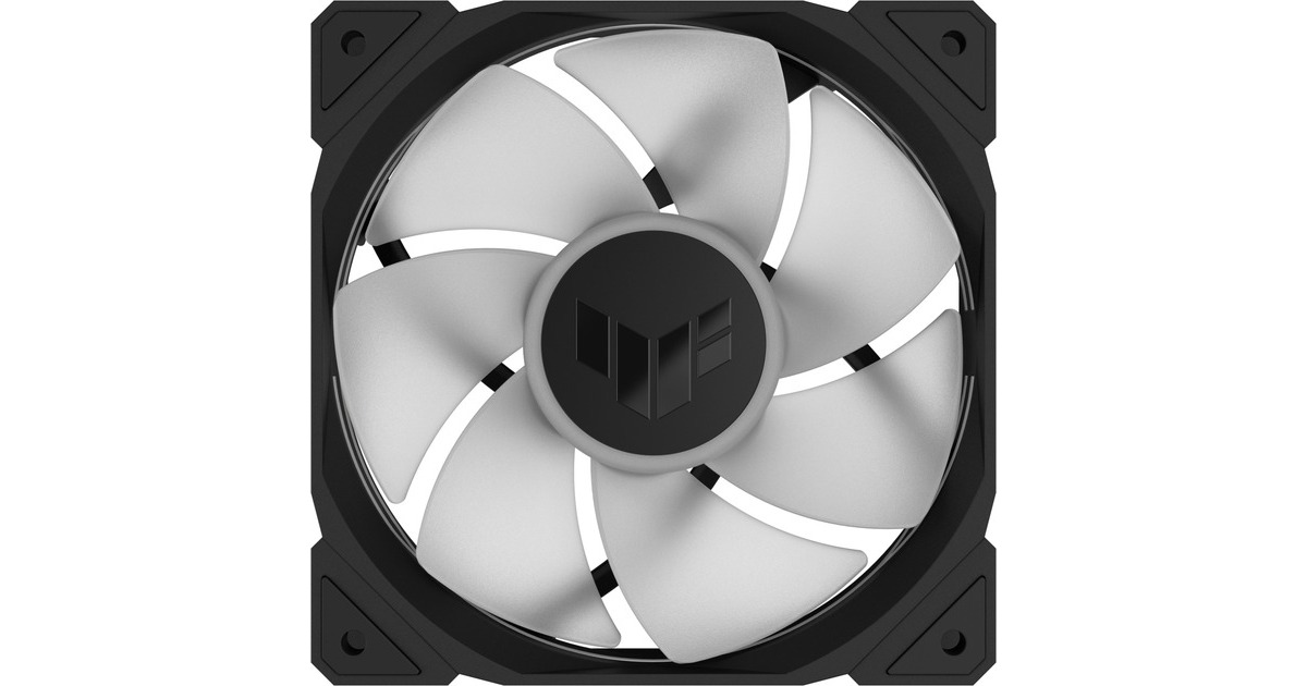 ASUSTUF Gaming TR120 ARGB Reverse case fans  (Zwart, 3 stuks, 120 x 120 x 25 mm)
