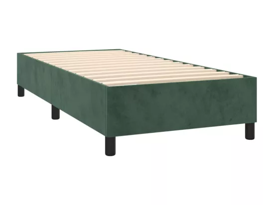 Sommier à lattes de lit Vert foncé 90x200 cm Velours