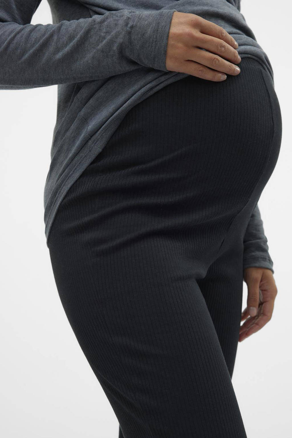 VERO MODA MATERNITY flared zwangerschapslegging VMMLAVENDER zwart