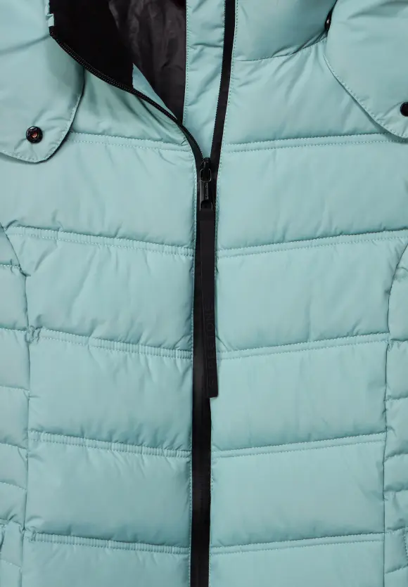 Steppmantel mit Beschichtung - polar mint