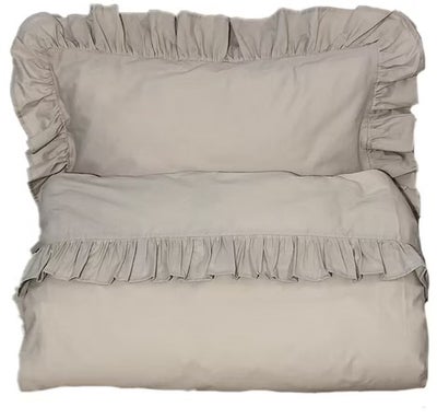 Mini Dreams Frill Sengesett 100x130, Sandbrun