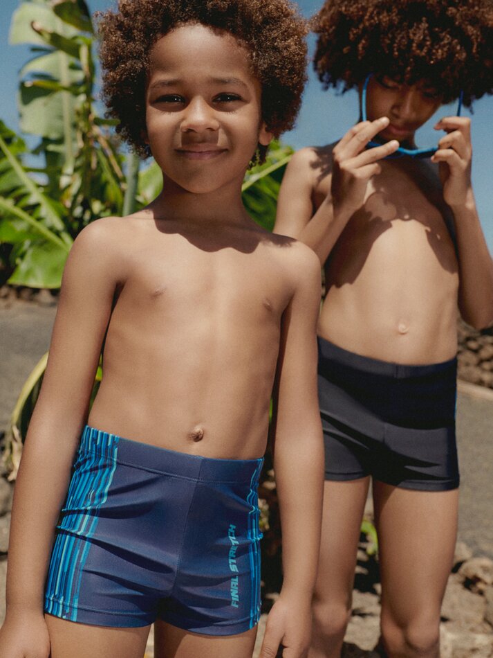 Maiô boxer - Azul-marinho