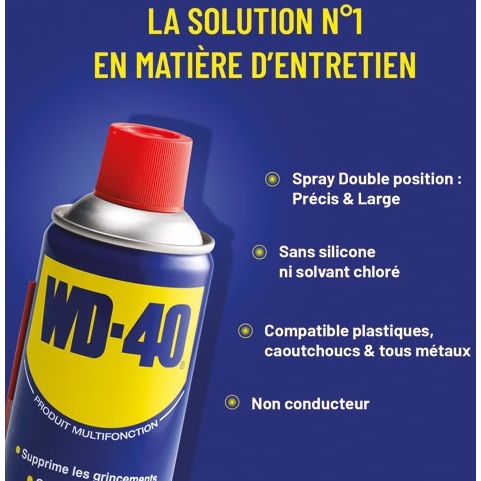Bombe lubrifiant Multifonction - double spray - 400 mL
