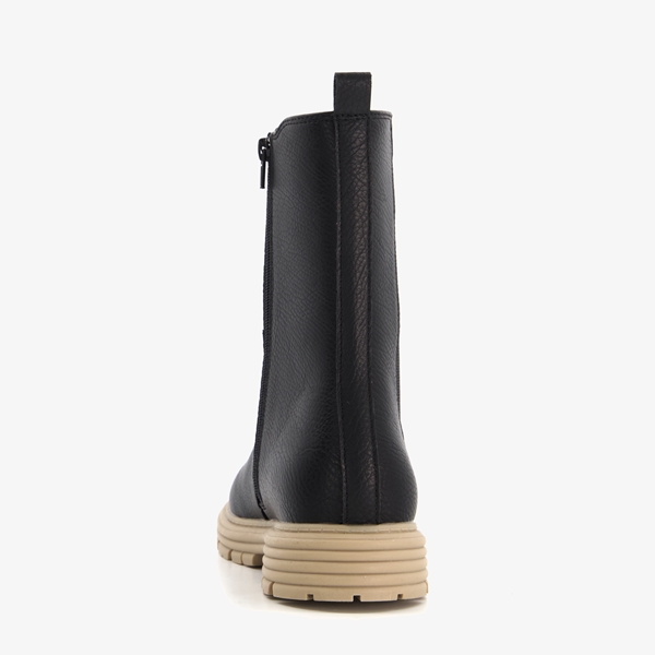 Blue Box meisjes Chelsea boots zwart/beige