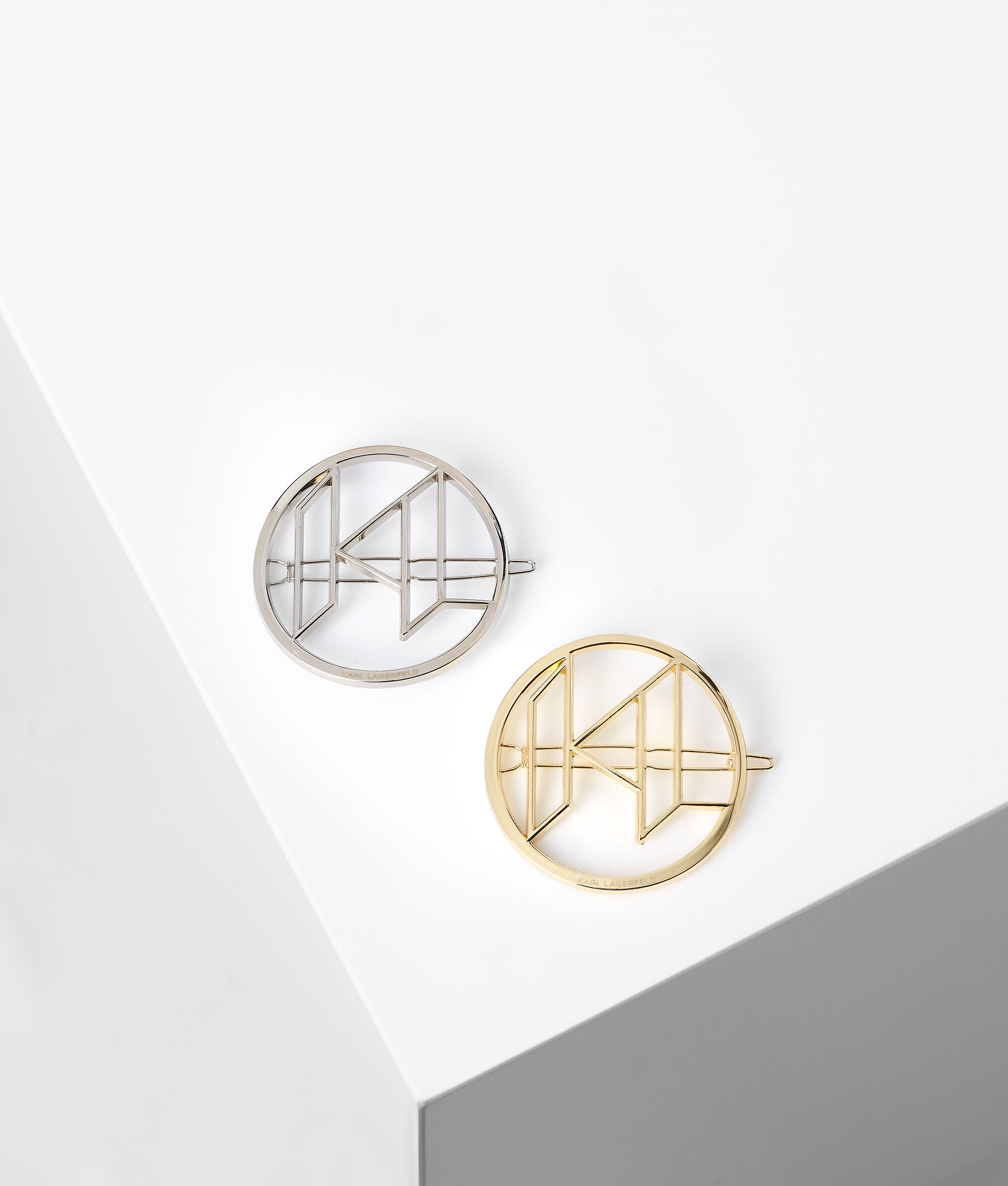 PINCES À CHEVEUX KL MONOGRAM – LOT DE 2