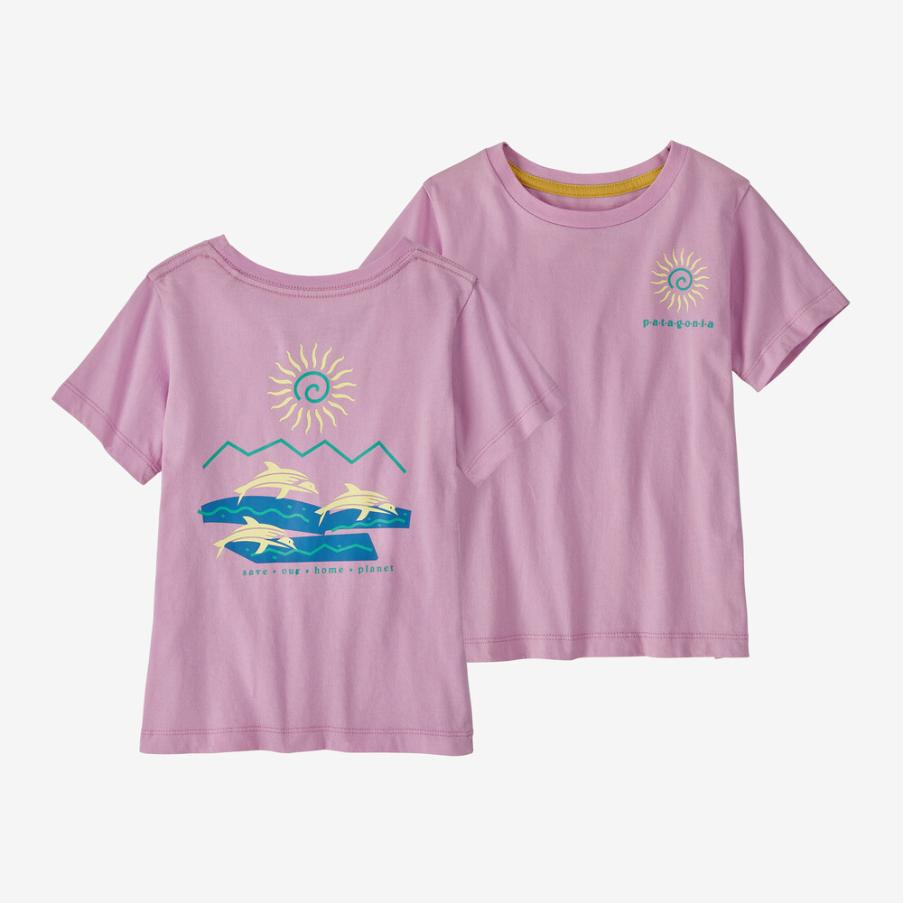 Baby-T-Shirt aus regenerativer, biozertifizierter Baumwolle mit Grafikprint