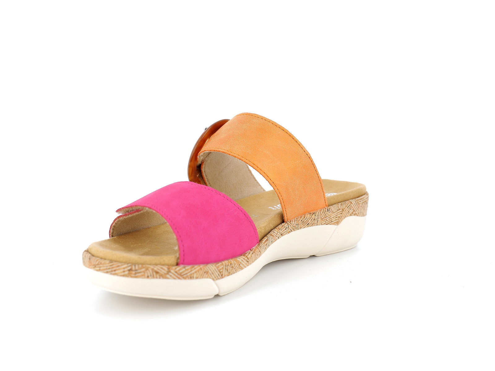 Remonte-R6858 Matières combinées Fushia