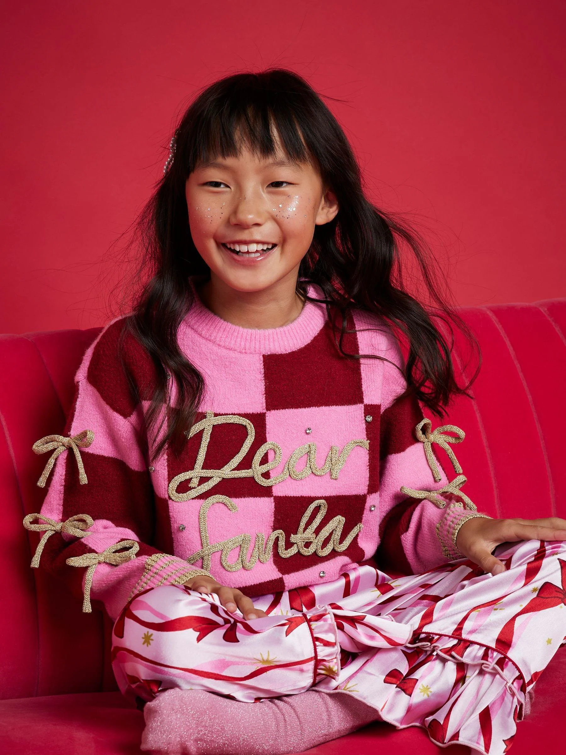 River Island Nephthys Dear Santa Christmas Jumper