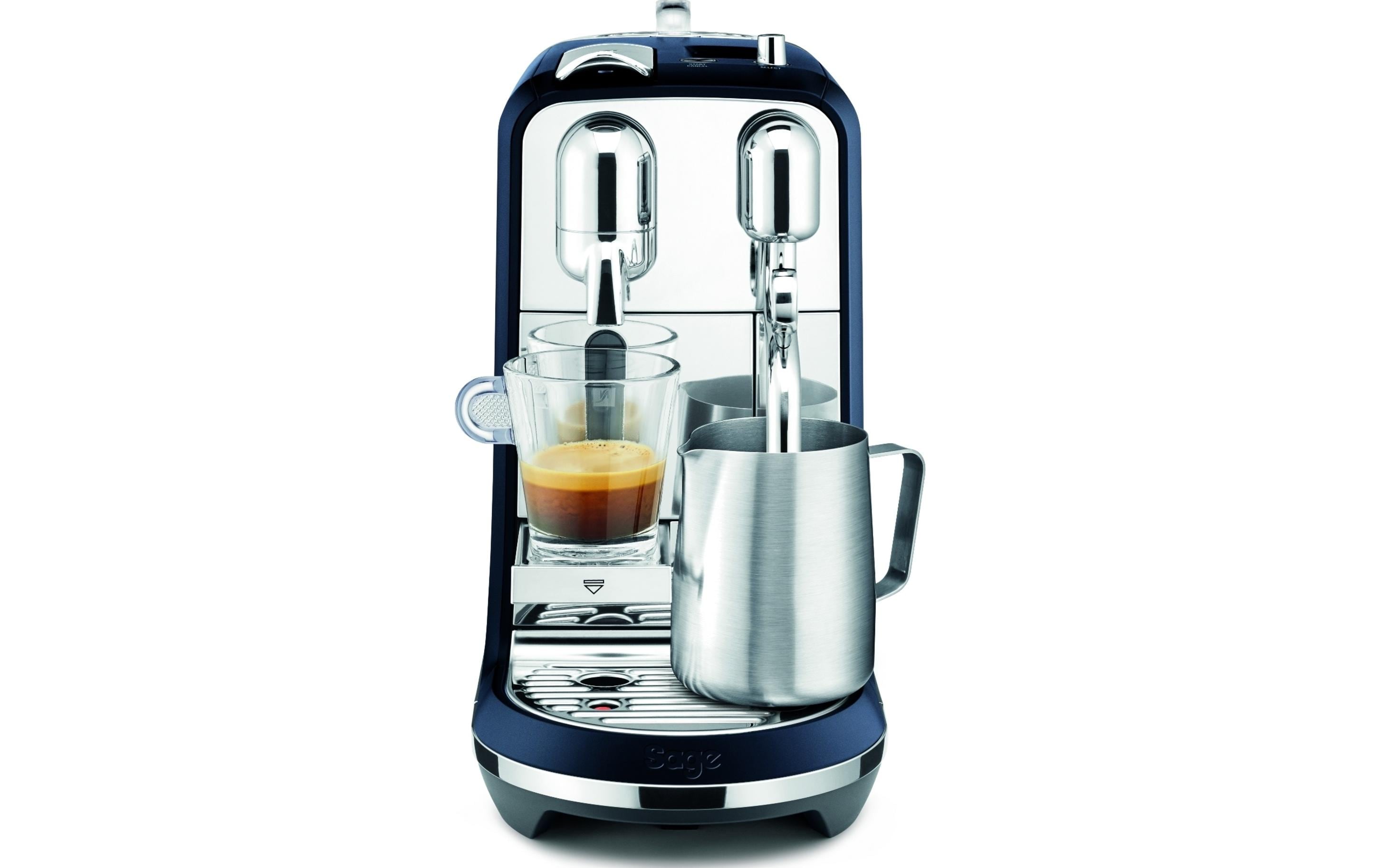 Kaffeemaschine Nespresso Creatista Plus SNE800DBL Blau<br>Kapselmaschine der Original Line für Kaffeespezialitäten in Barista-Qualität