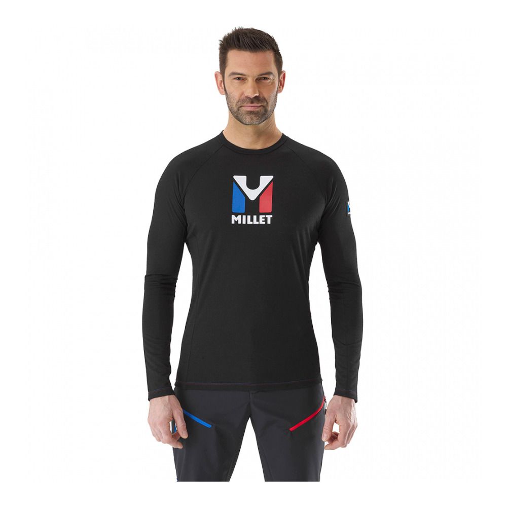 Millet TRILOGY WOOL - Maillot Homme black/noir