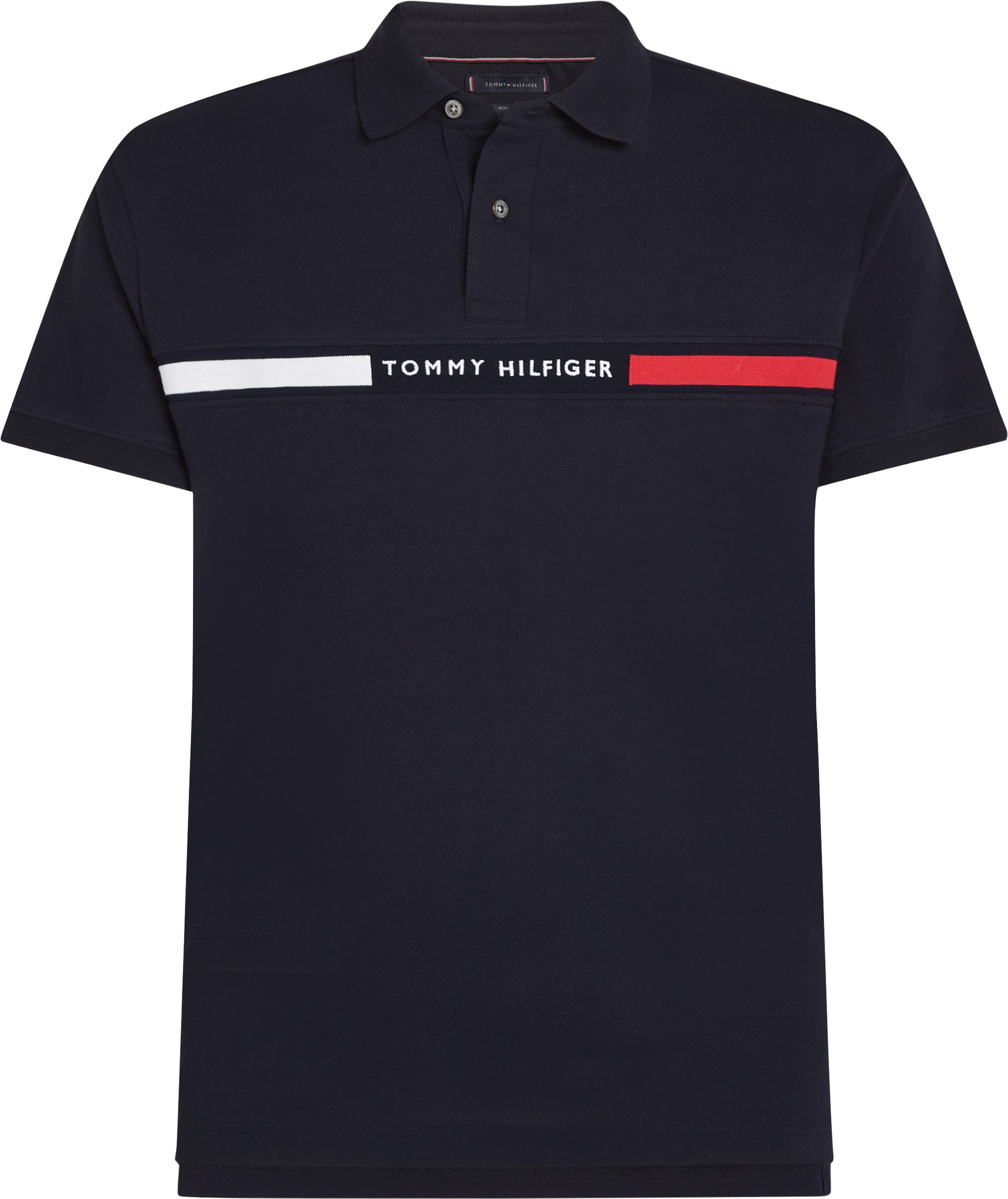 Tommy Hilfiger Big & Tall Poloshirt »BT-HILFIGER CHEST INSERT REG -B« in Grossen Grössen, Logostickerei