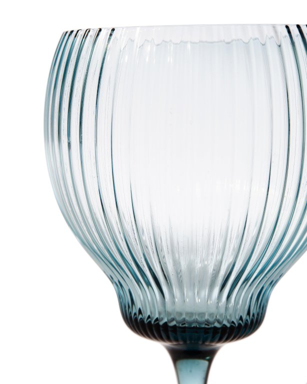 POLSPOTTEN Pum wijnglas L set van 2 licht blauw
