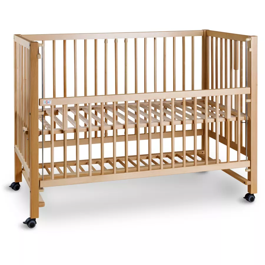 tiSsi® XXL Beistellbett  Kinderbett Hajo 60 x 120 cm natur