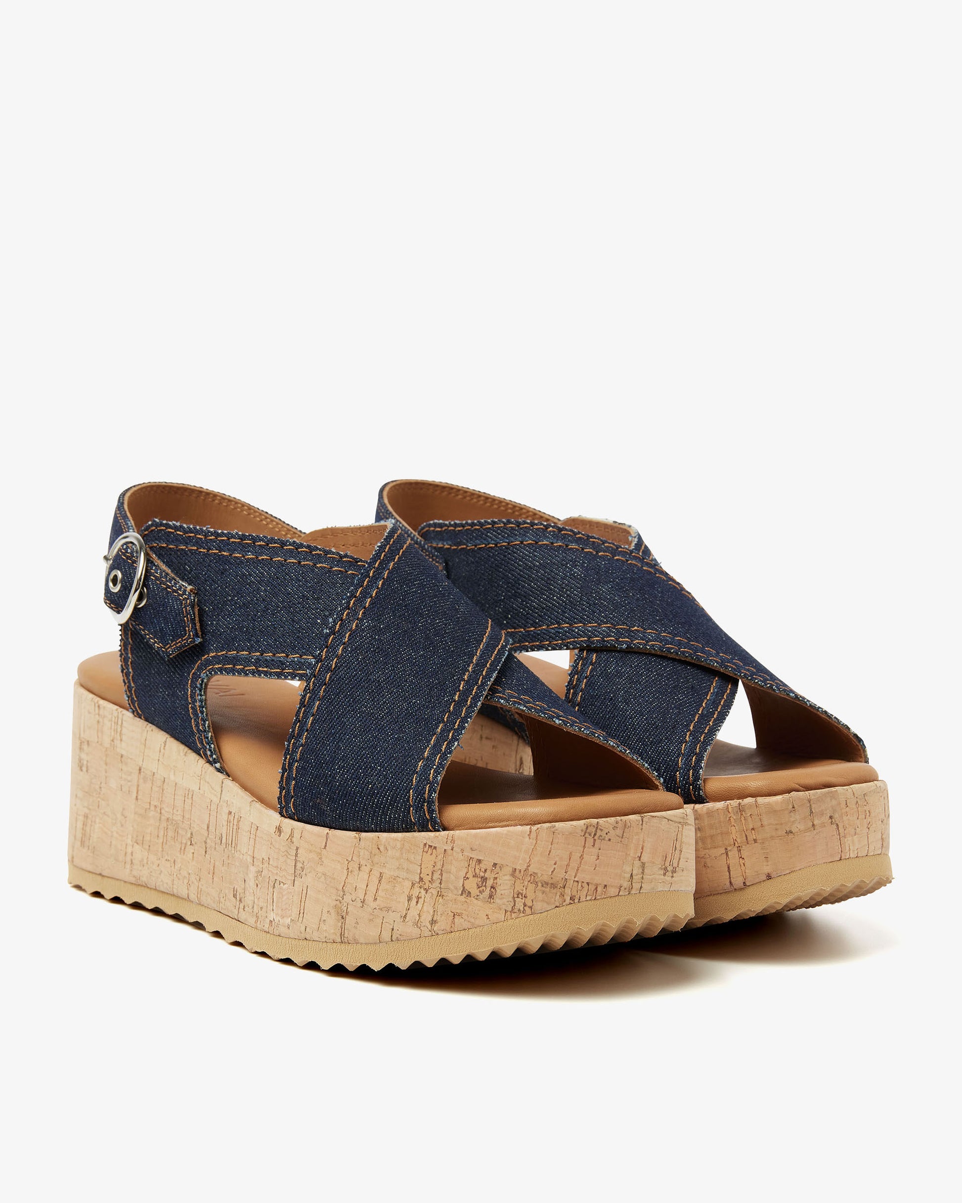 VIA VAI denim sandalen Sissel Capri